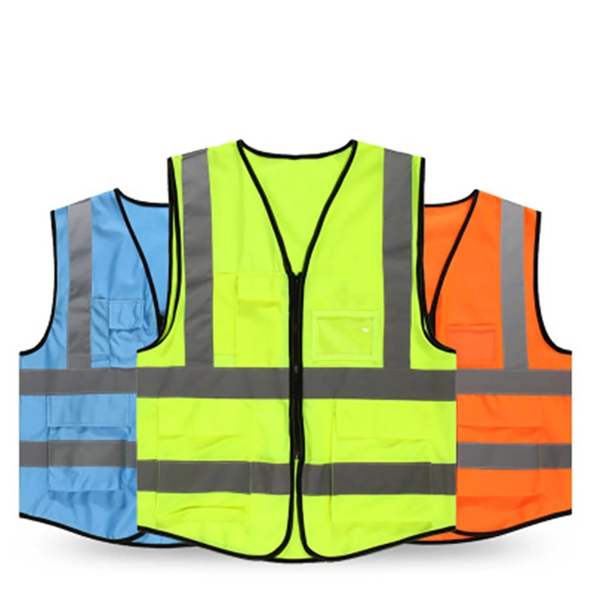 Reflective Zipper Safety Vest 1