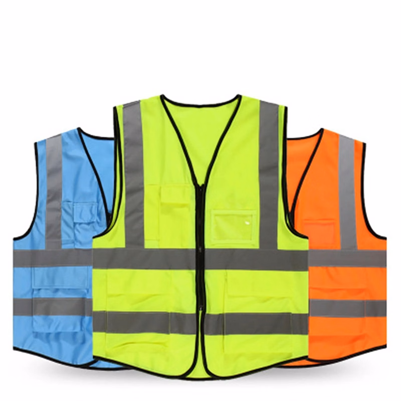 Reflective Zipper Safety Vest