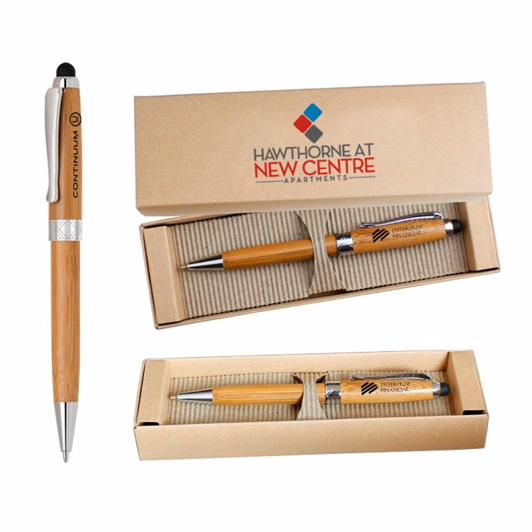 ECO Friendly Stylus Pen with Deluxe Recyclable Paper Box
