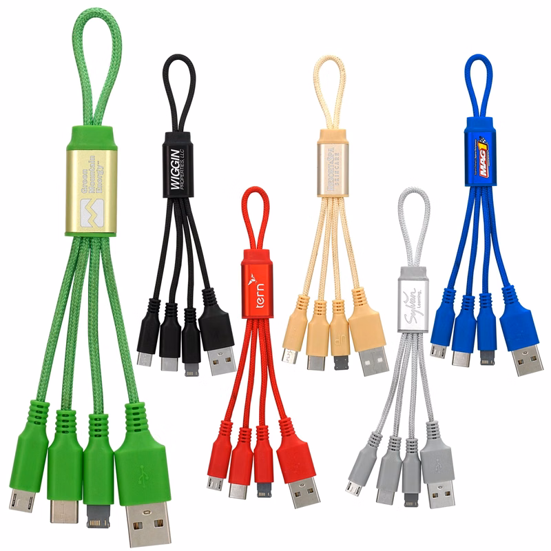Metallic Loop 3-in-1 Cable with Type C USB
