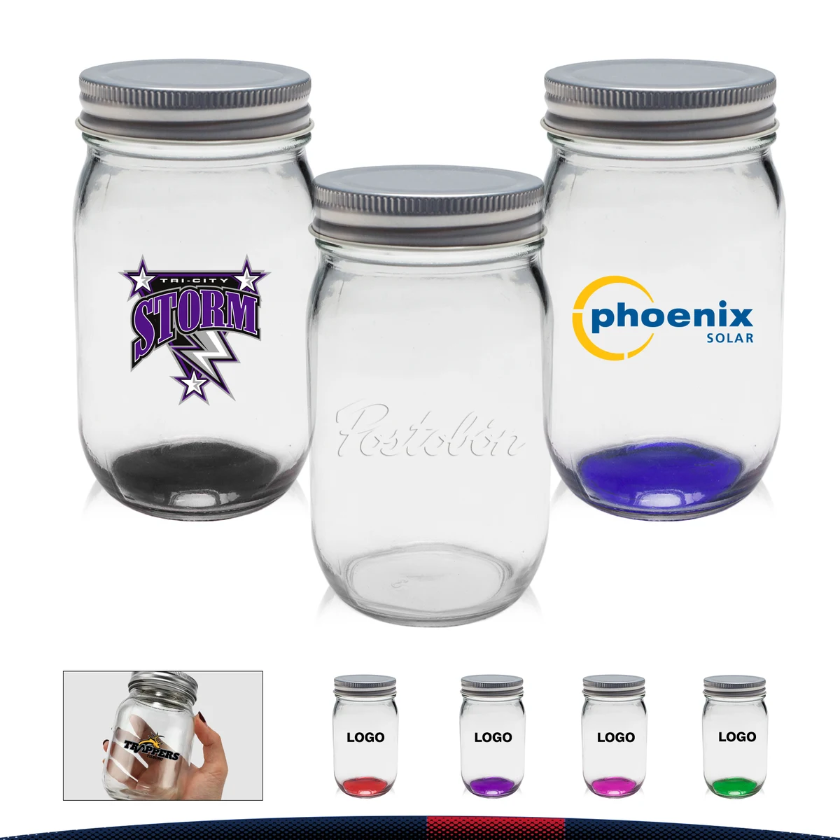 16 oz. Canning Lids Mason Jars 1