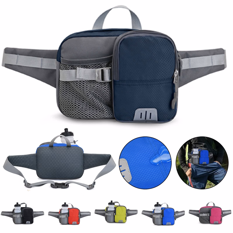 Fanny Pack With Water Bottle Holder And Reflective Strip