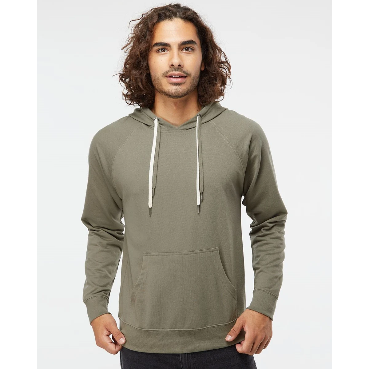 Unisex Icon Lightweight Loopback Terry Hooded Sweatshirt - SS1000 1