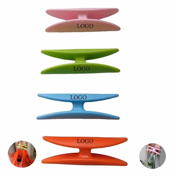 Custom Plastic Bag Handle Extenders Ergonomic Carry — Shopping Comfort Aid