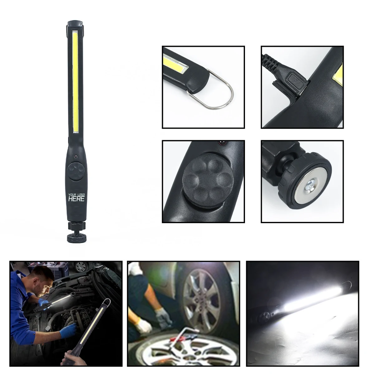 Rechargeable COB LED Magnetic Work Light 1