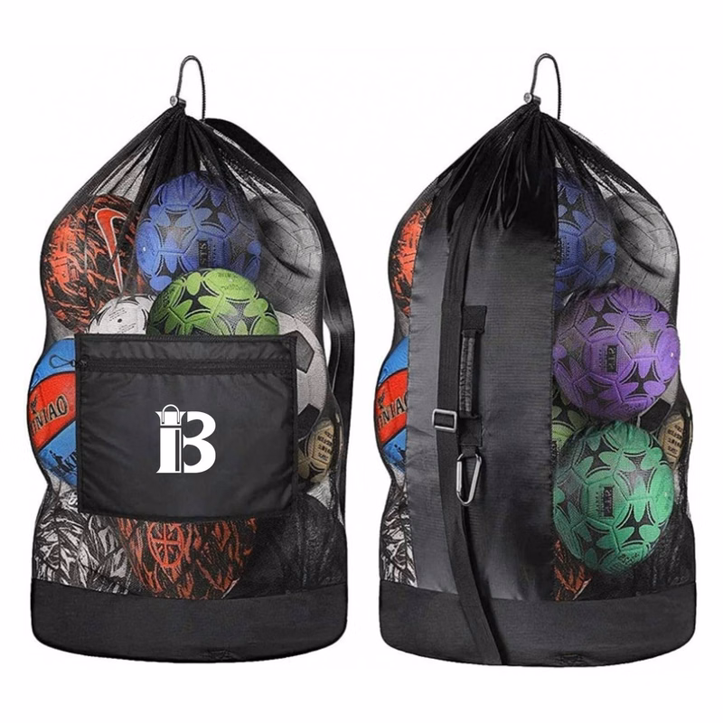 Large Mesh Drawstring Sling Ball Bag