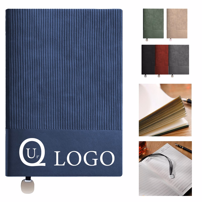 Thick Striped Patchwork Notebook