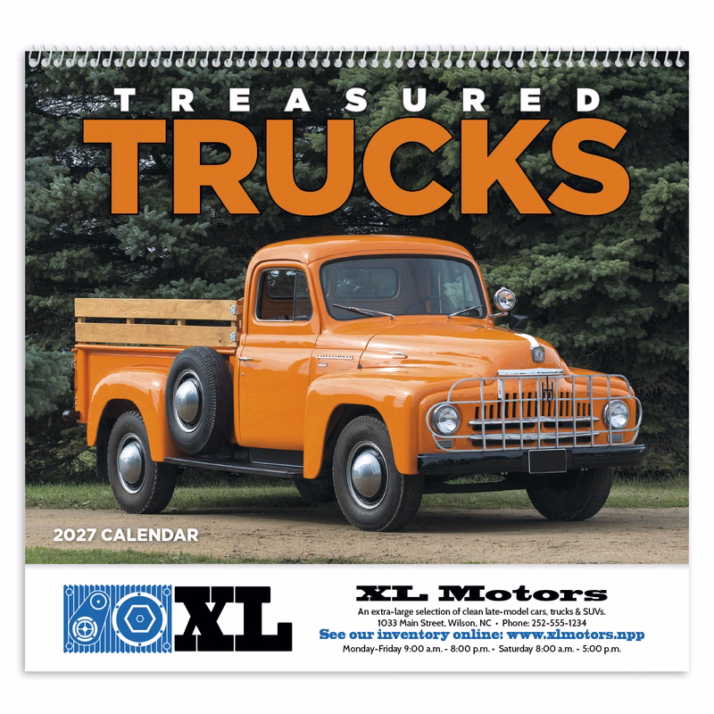 Good Value™ Treasured Trucks - Spiral Calendar