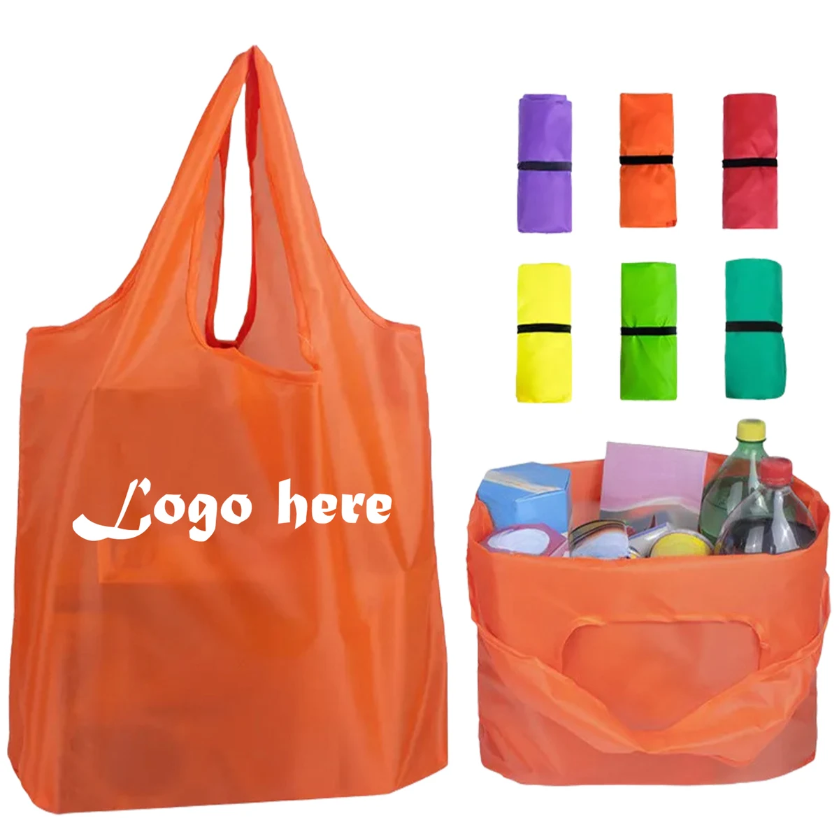 MOQ 50 Eco-Friendly Compact Foldable Shopping Bag 1