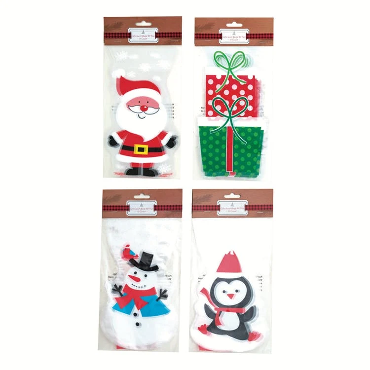 Christmas Cellophane Loot Bags - 4 Prints 1