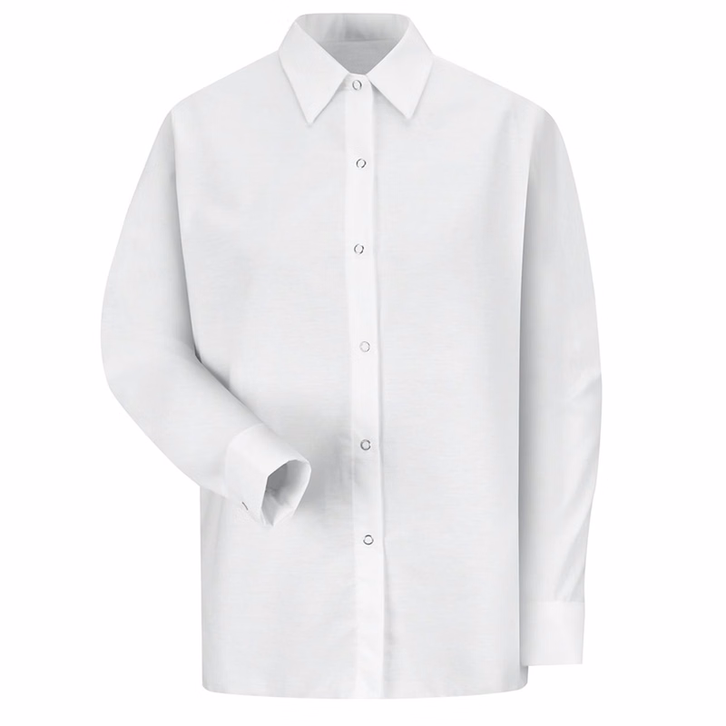Women's Long Sleeve Specialized Pocketless Poplin Work Shirt - SP15