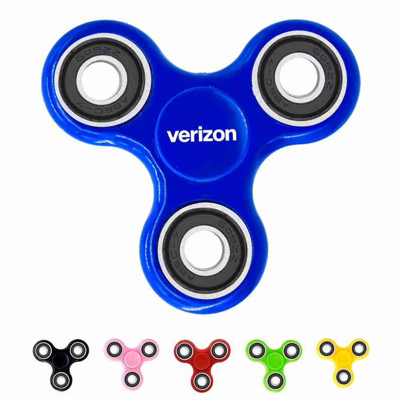 Curved Tri-Blade Fidget Spinner