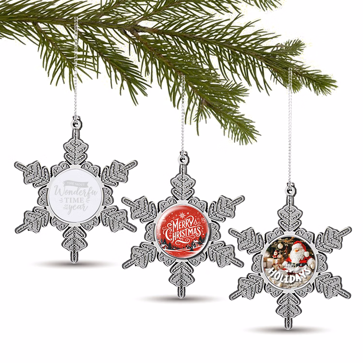 Free Shipping Die Cast Snowflake Ornament