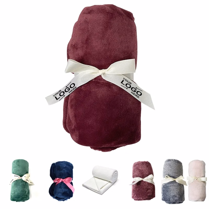 Solid Color Flannel Fleece Blanket