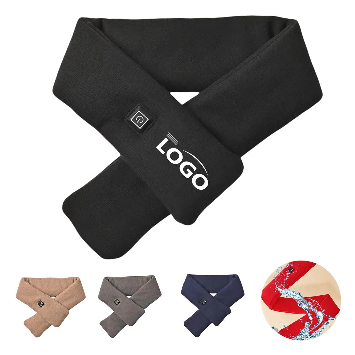 Rechargeable Heated Scarf with Mini Battery Pack 1