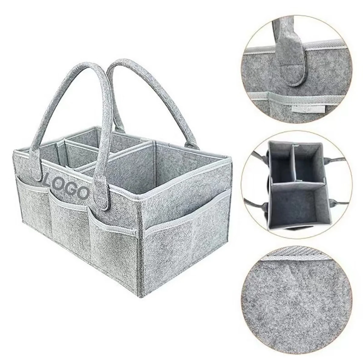 Felt Hand-Held Diaper Bag Mommy Travel Storage 1