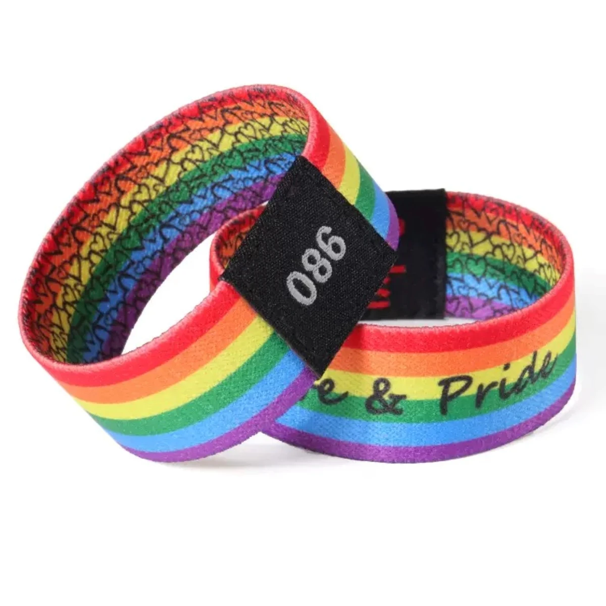Full Color Sublimated Polyester Woven Label Wristband 1