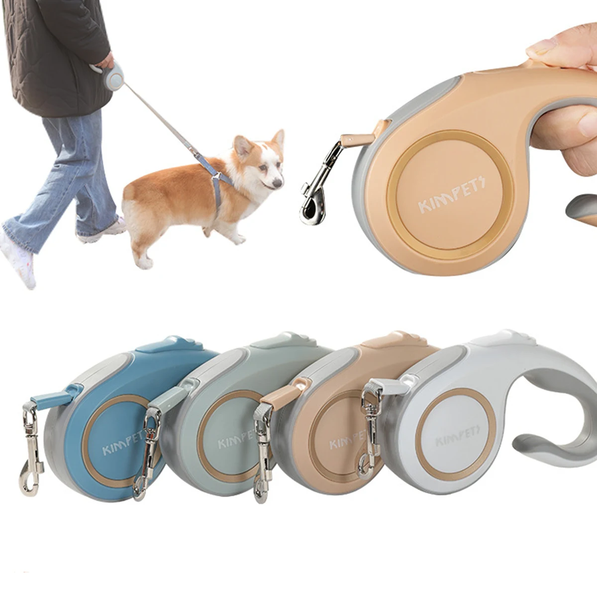 Durable Dog Outdoor Retractable Leash 1