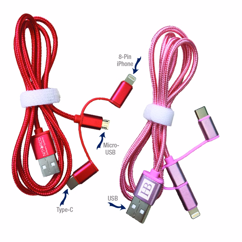 3-IN-1 Cable with Data Sharing