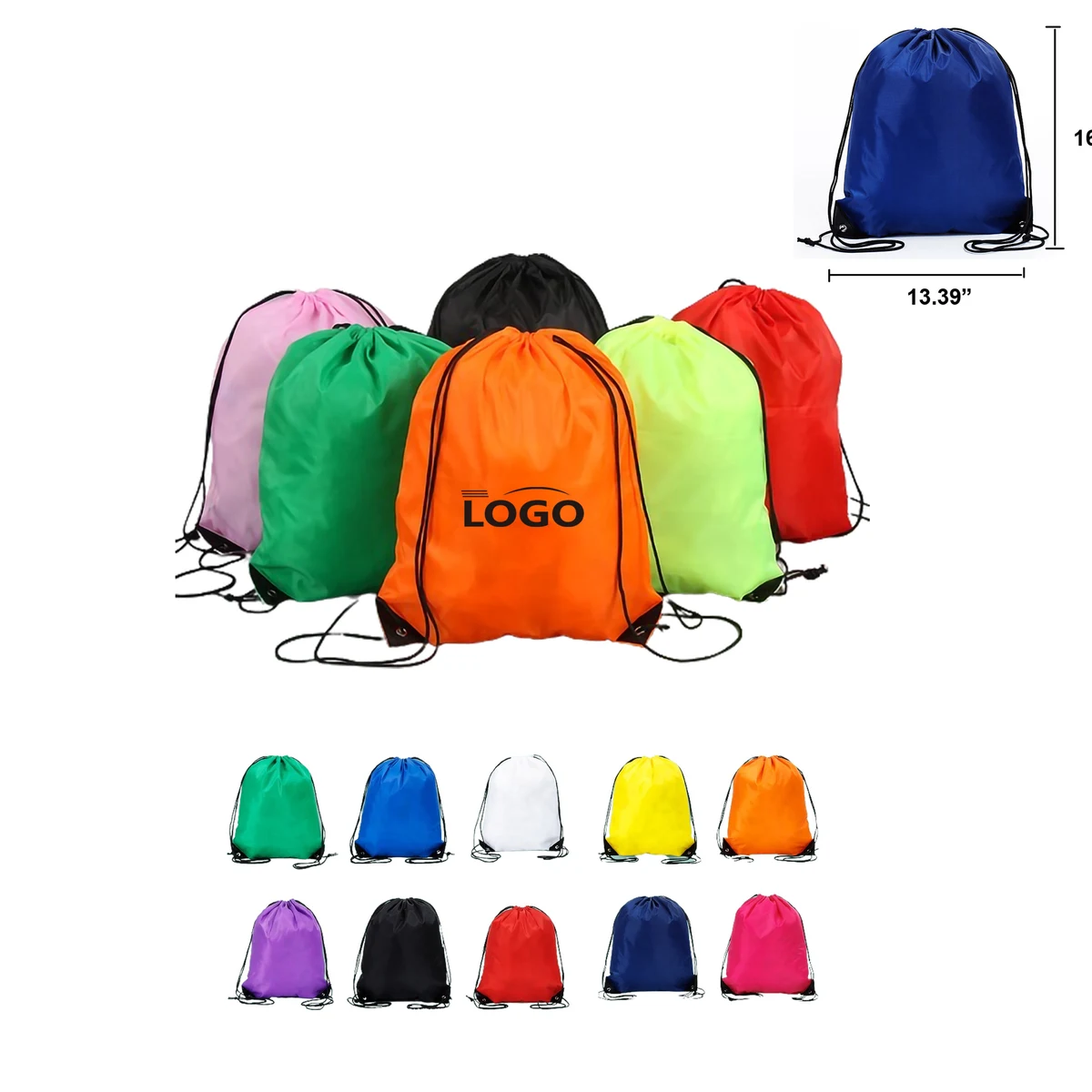 MOQ50 Liberty Bags Classic Cinch Up Drawstring Backpack 1