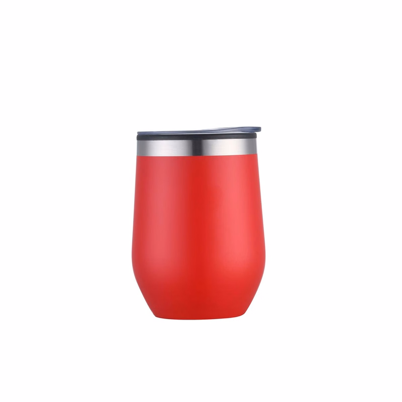 Endura 12 oz Red Double Wall Wine Cup