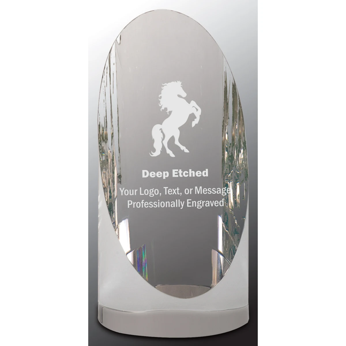 5 1/2" Crystal Cylinder Award 1