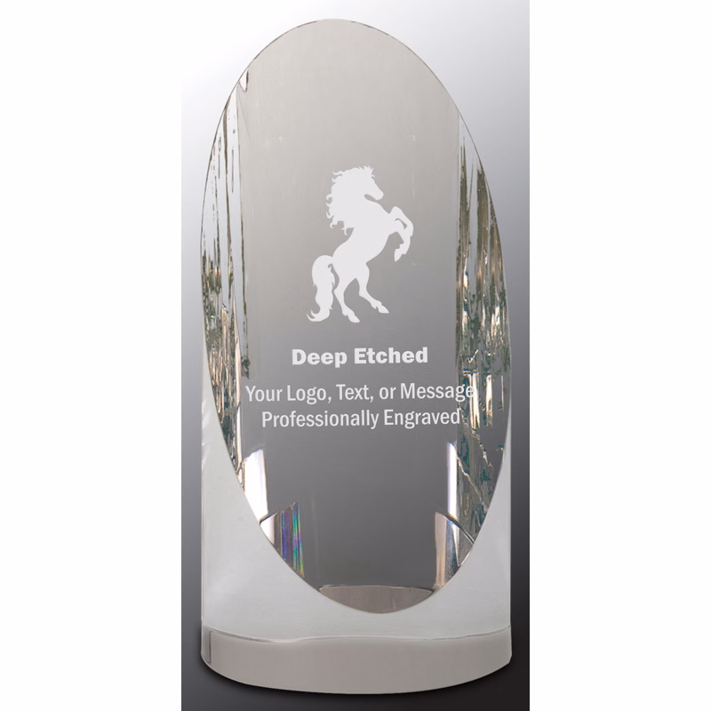 5 1/2" Crystal Cylinder Award