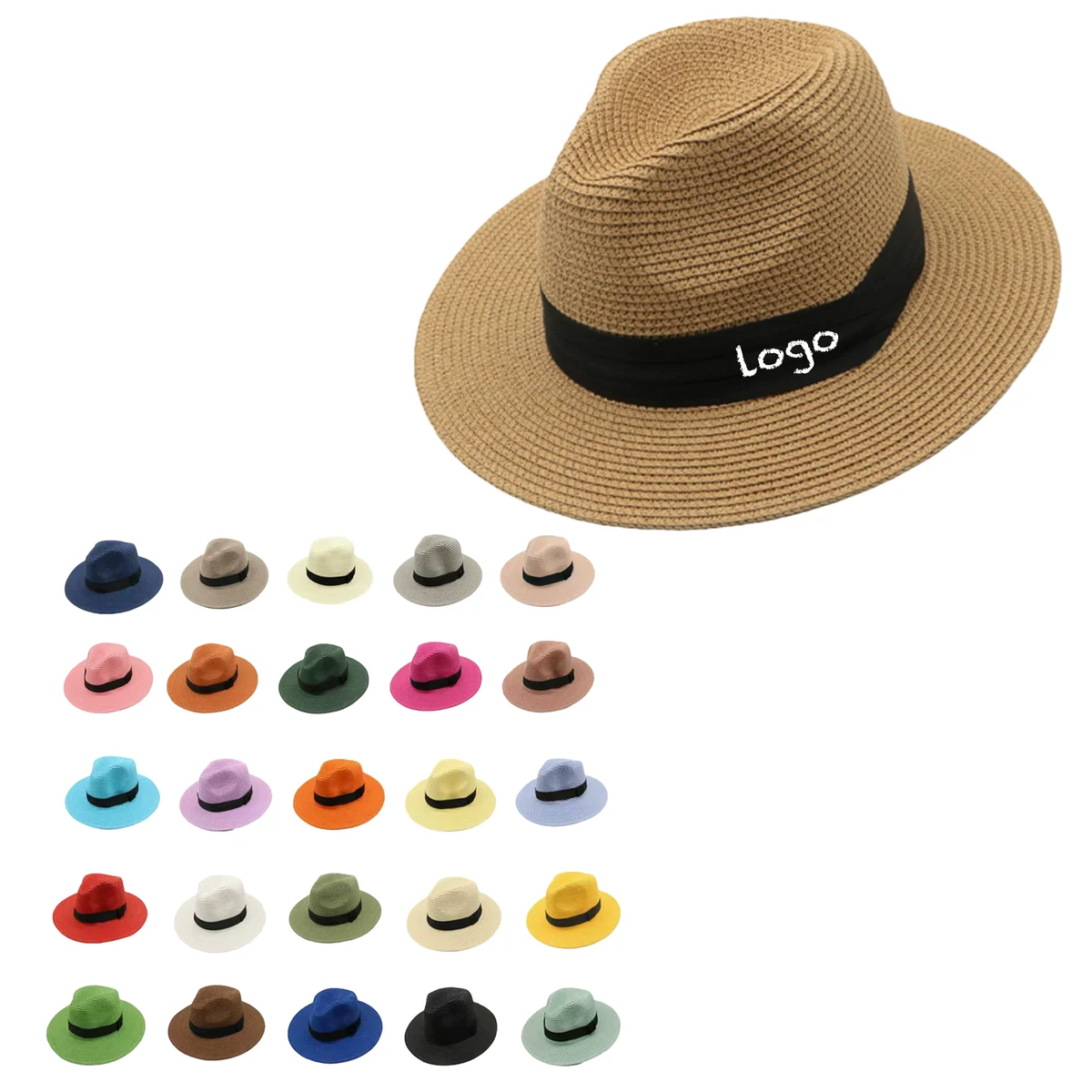 Outdoor Straw Hat For Travel Sun Shading And UV-Protective 1
