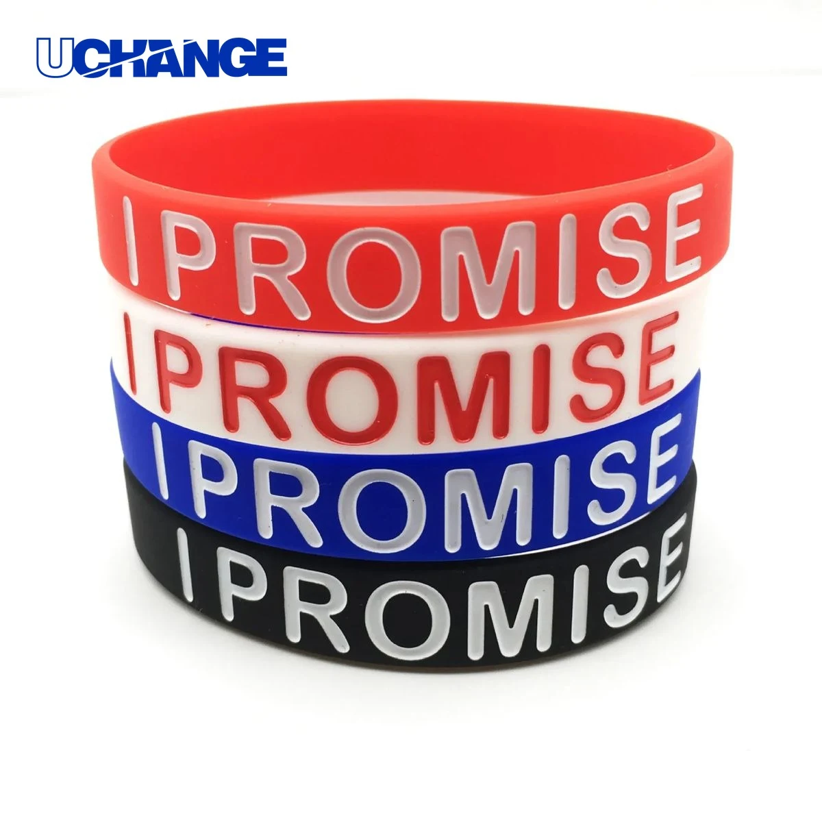 Silicone Debossed Wristband Bracelet 1