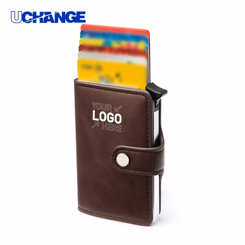 RFID Blocking Slim Leather Front Pocket Wallet