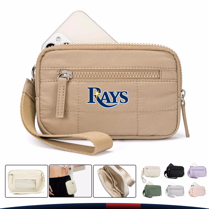 Nyelle Quilted Nylon RFID Wristlet Wallet