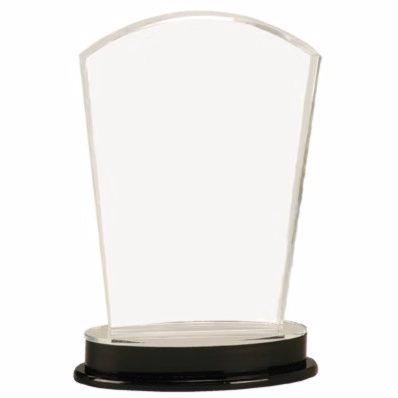 8 1/4" Arch Impress Silver Mirror Acrylic Award