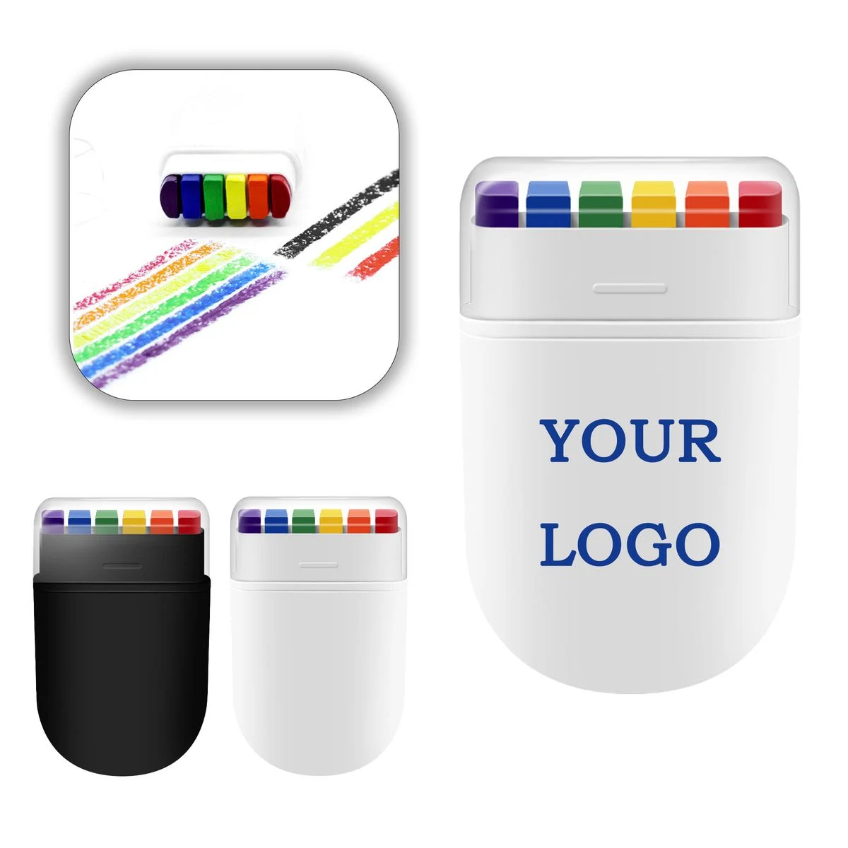 6 Colors Rainbow Face Paint 1