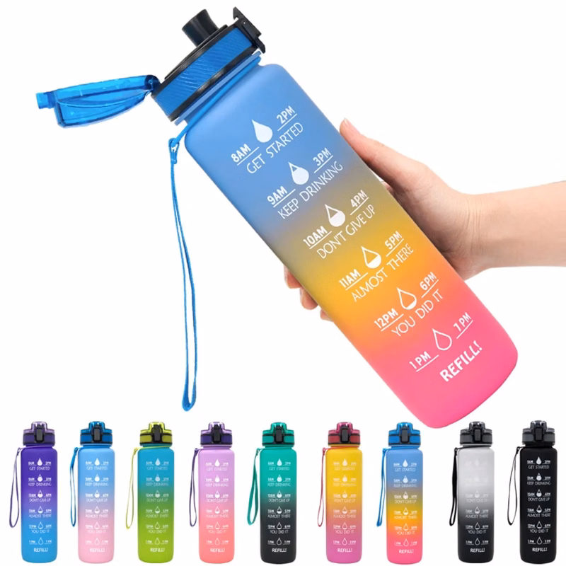 32oz Water Bottle with Time Marker