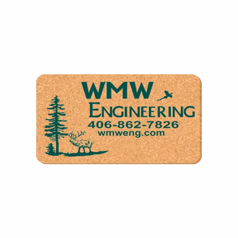 Coaster - 3 1/4" x 6" Rectangle Shape Cork Coasters