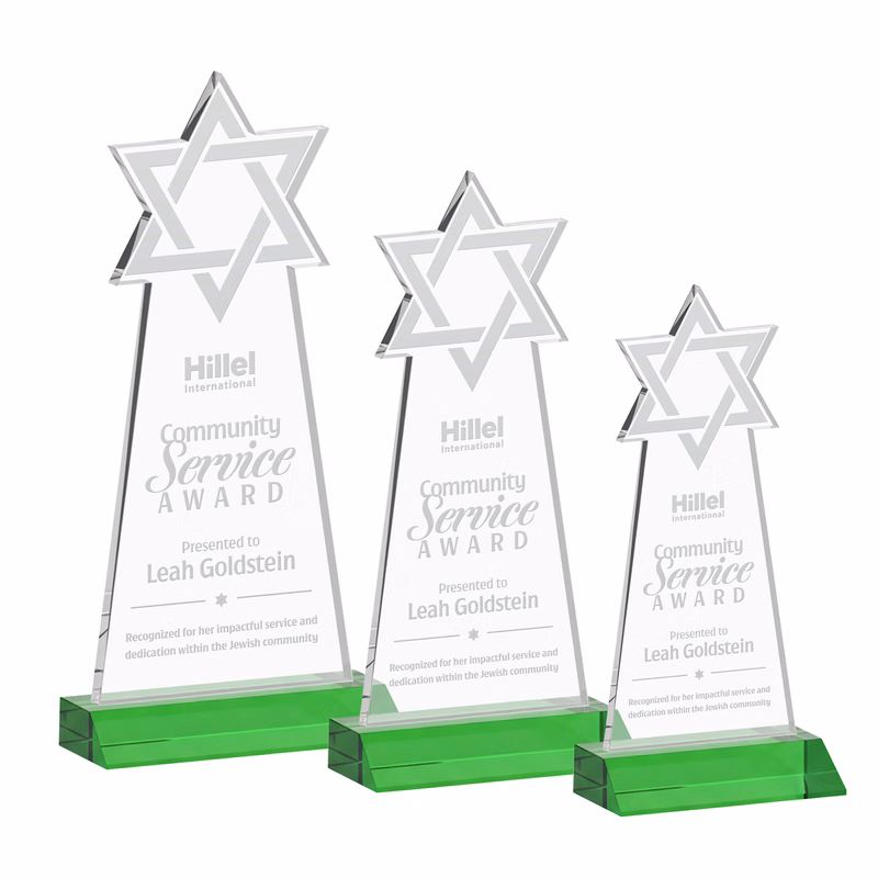 Star of David Award - Green