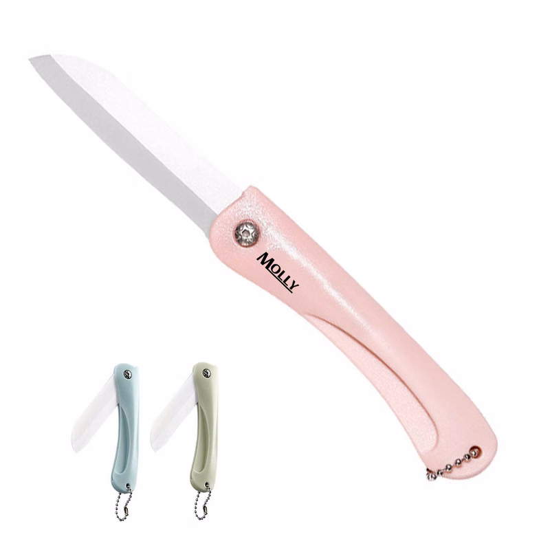 Mini Foldable Fruit Knife W/ Chain