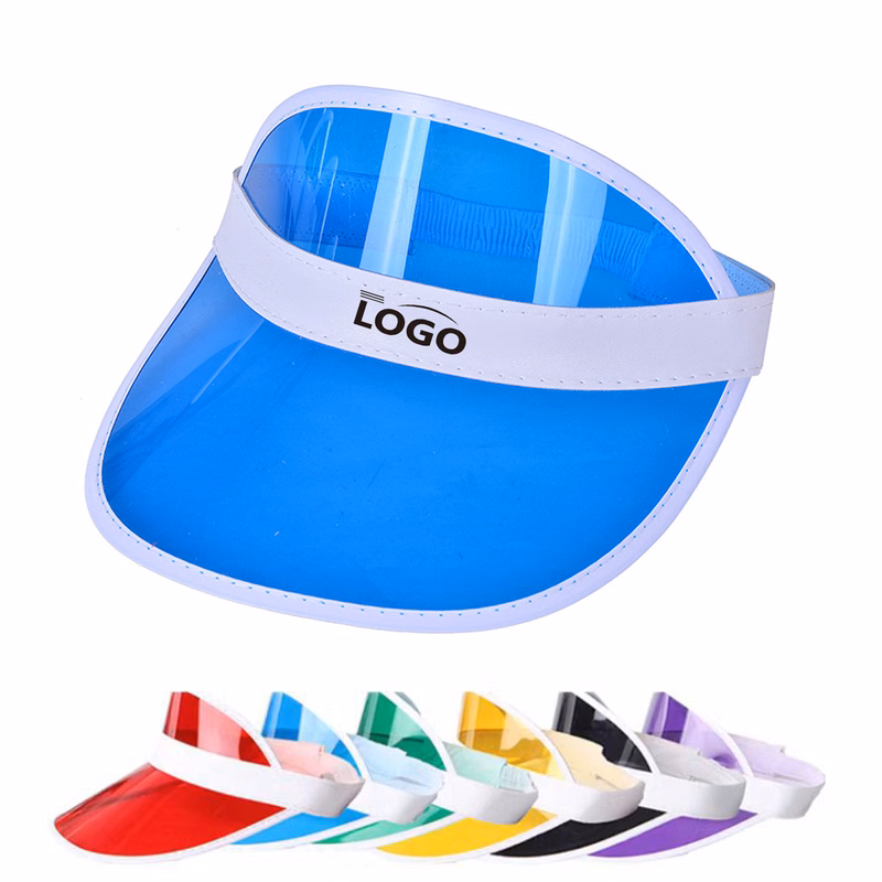 Unisex PVC Sun Visors Hats Protection Poker Cap MOQ50