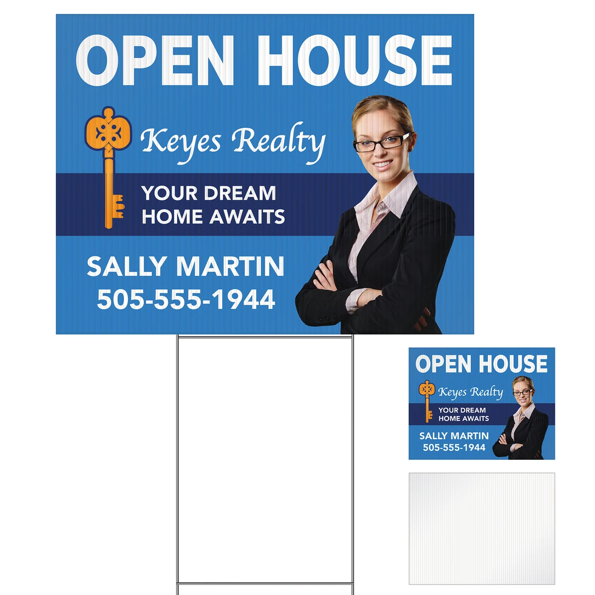 Medium Corrugated Yard Sign - Full Color - 1 Side 1