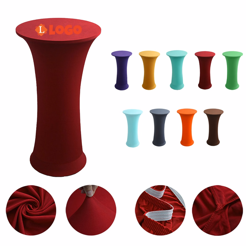 Spandex Round Cocktail Table Cover