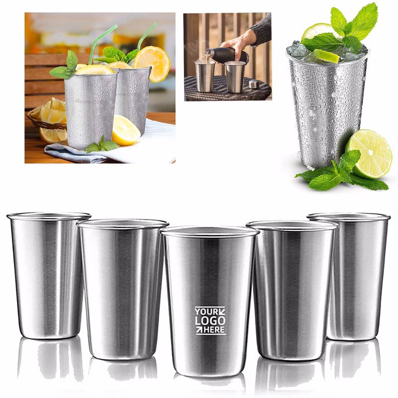 12oz Stainless Steel Pint Cups