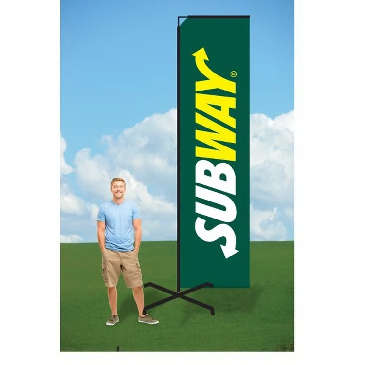 9ft Advertising Flag with X Stand-Double 1