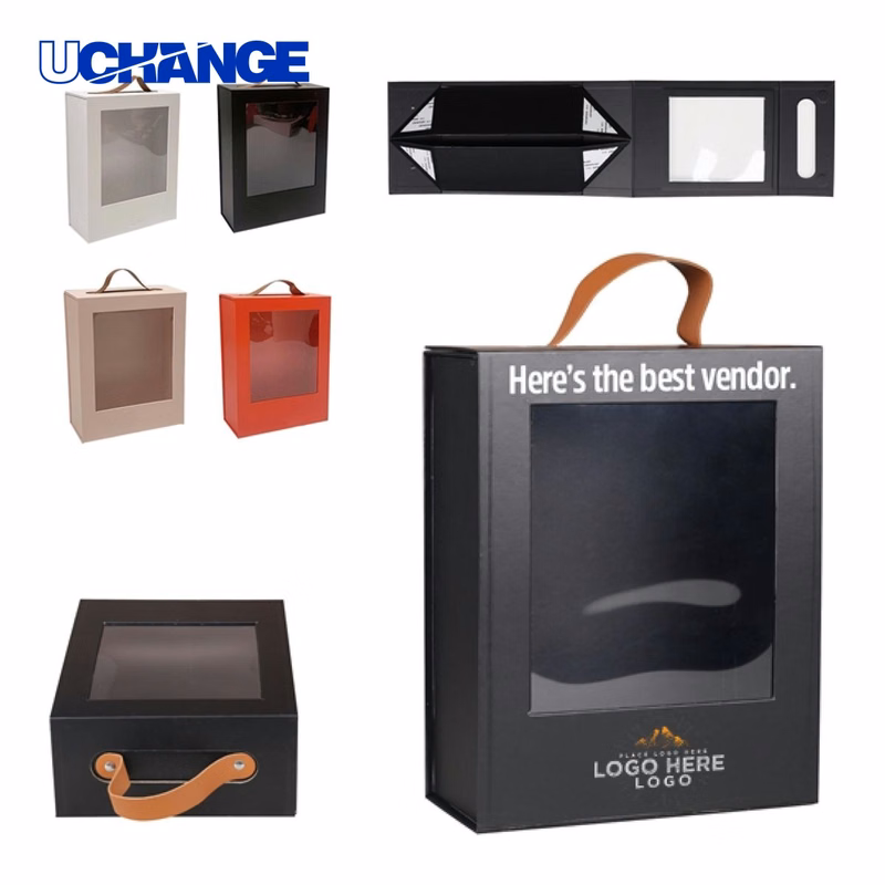 Eco-Friendly Foldable Gift Box with Handle