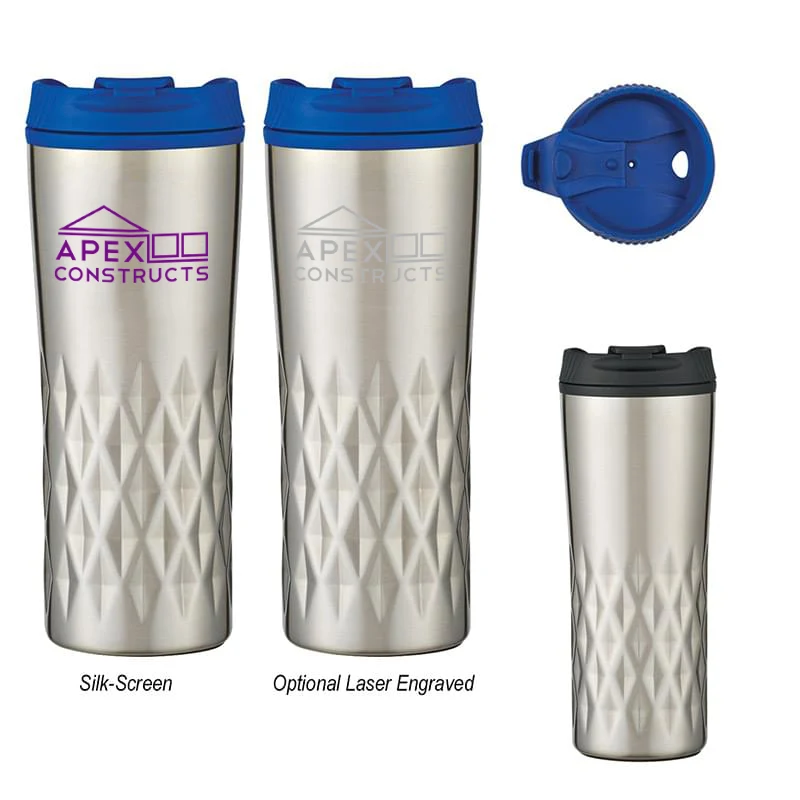 16 Oz. Stainless Steel Diamond Tumbler 1
