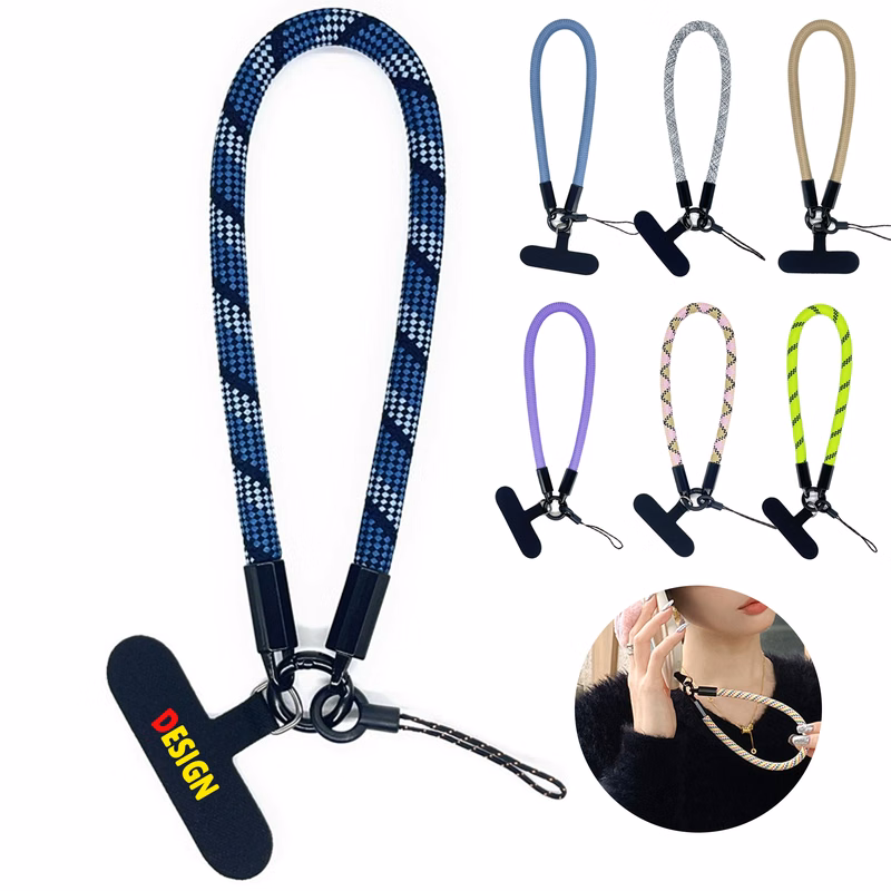 Braided Phone Wrist Strap with Clip