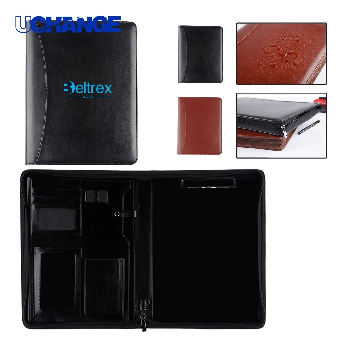PU Leather A4 Organizer Case with Clipboard 1