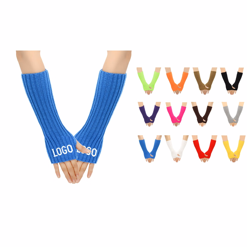 MOQ 300 pcs Winter Half-Finger Gloves