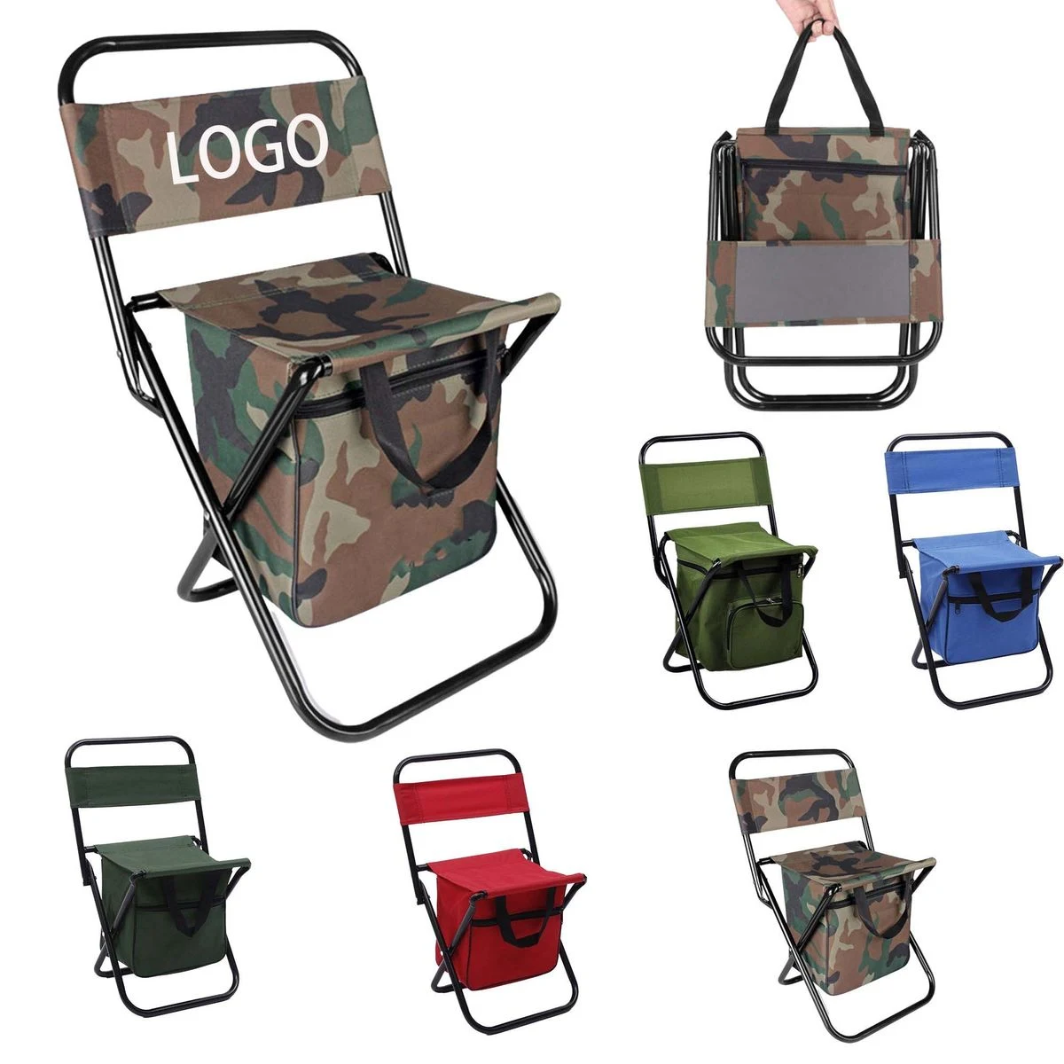 Foldable Camping Chair with Foldable Storage Bag 1