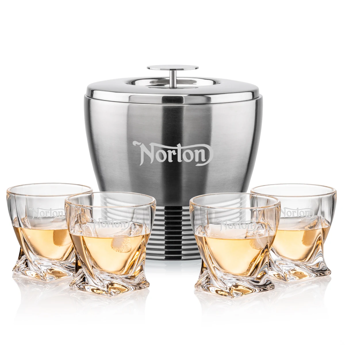 Genoa Ice Bucket & Seneca On-the-Rocks Set 1