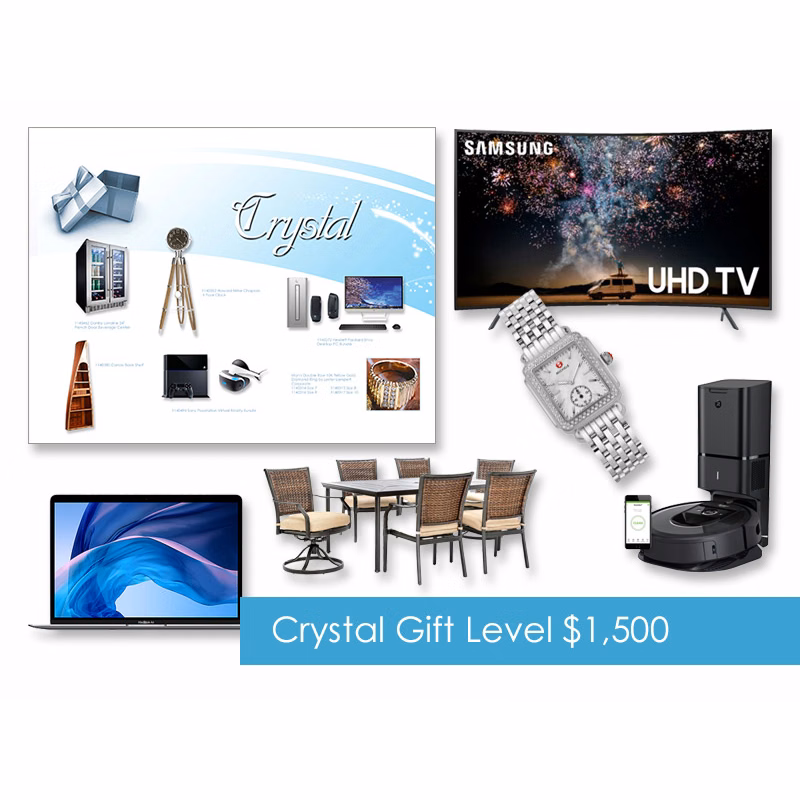 $1,500 Gift of Choice (Crystal Level) Gift Booklet